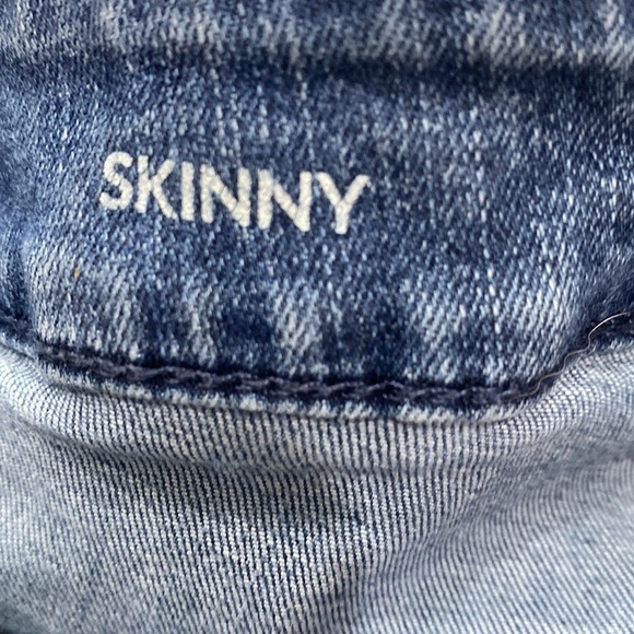 Lane Bryant distressed skinny jeans size 26 raw hem high waisted - Picture 5 of 14